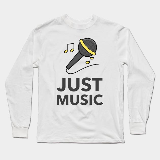 Just Music Long Sleeve T-Shirt by Jitesh Kundra